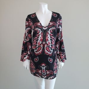 Bebe flow sleeve flow dress